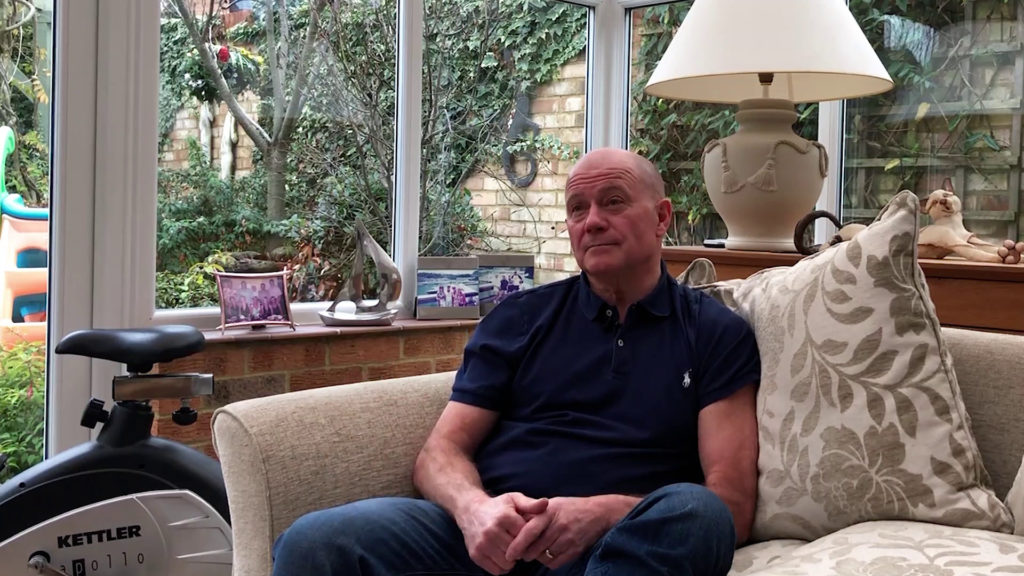 Patient story Colin Knee replacement at his home