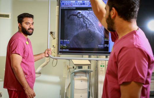 Cardiac Physiologists in KIMS Hospital's Private Cardiology Interventional Suite