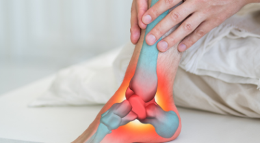 Detailed diagram of a foot and ankle.