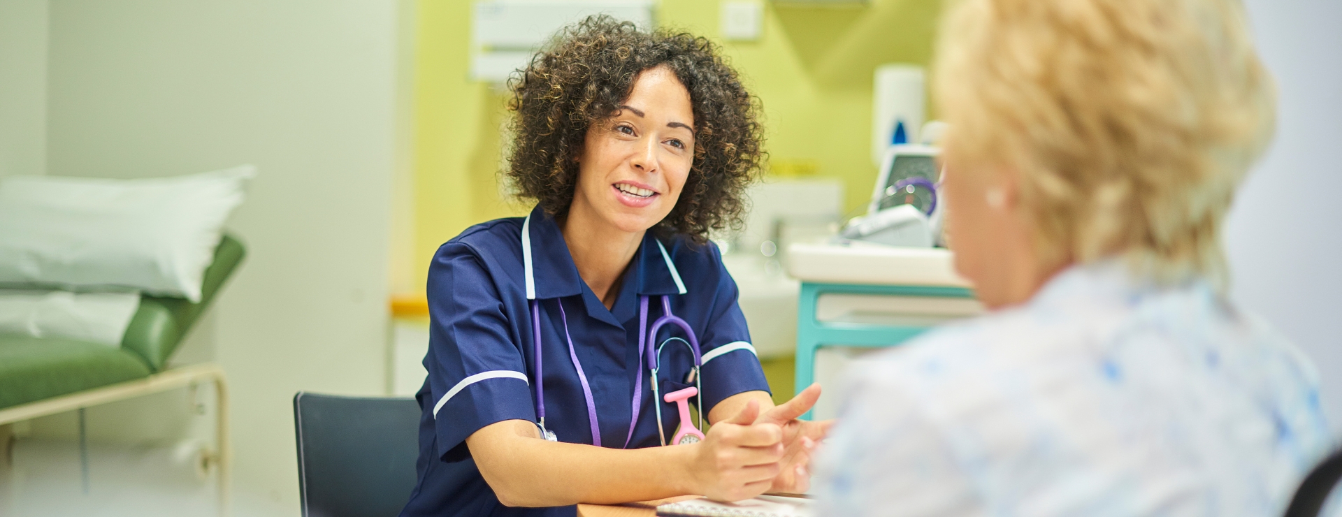 Woman getting hospital appointment