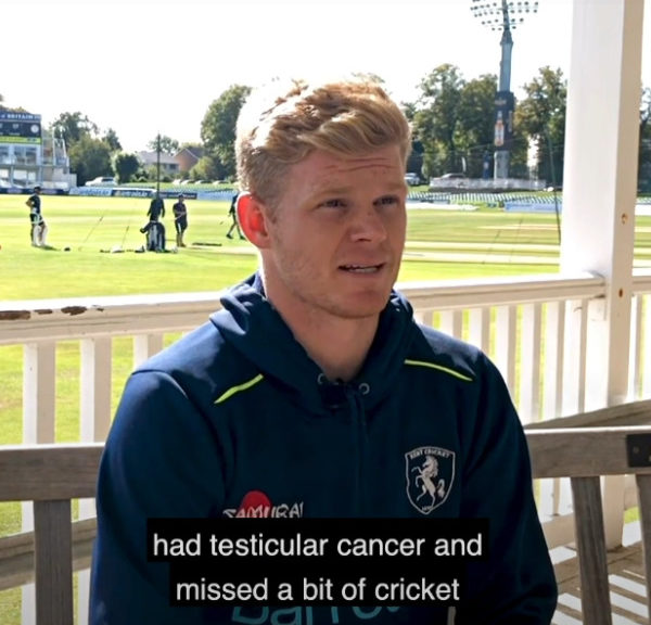 Kent county cricket talk about men's health